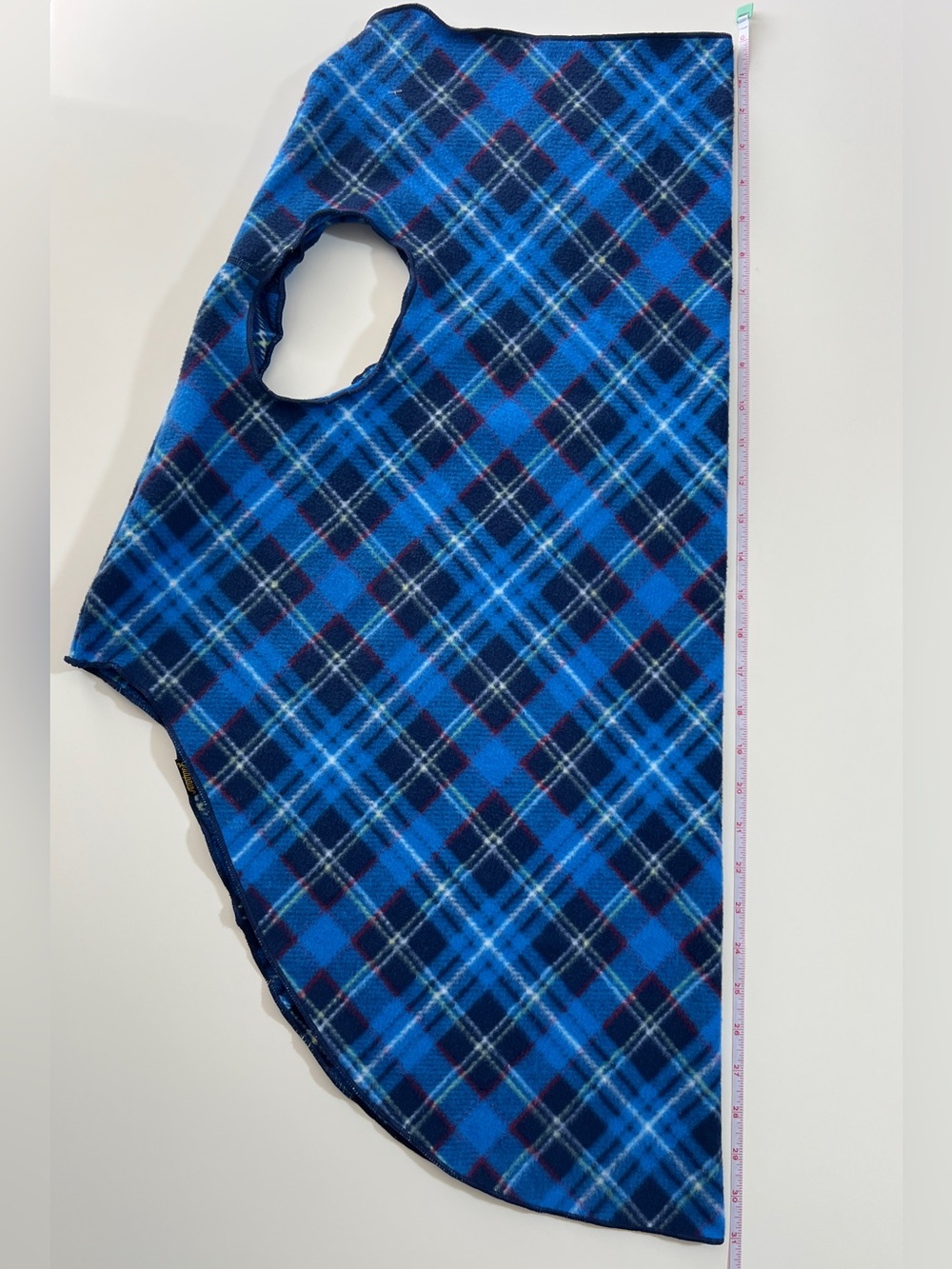 NWT Gold Paw Stretch Fleece Dog Jacket 26 Blue Plaid Made USA Large Breed - Picture 9 of 11